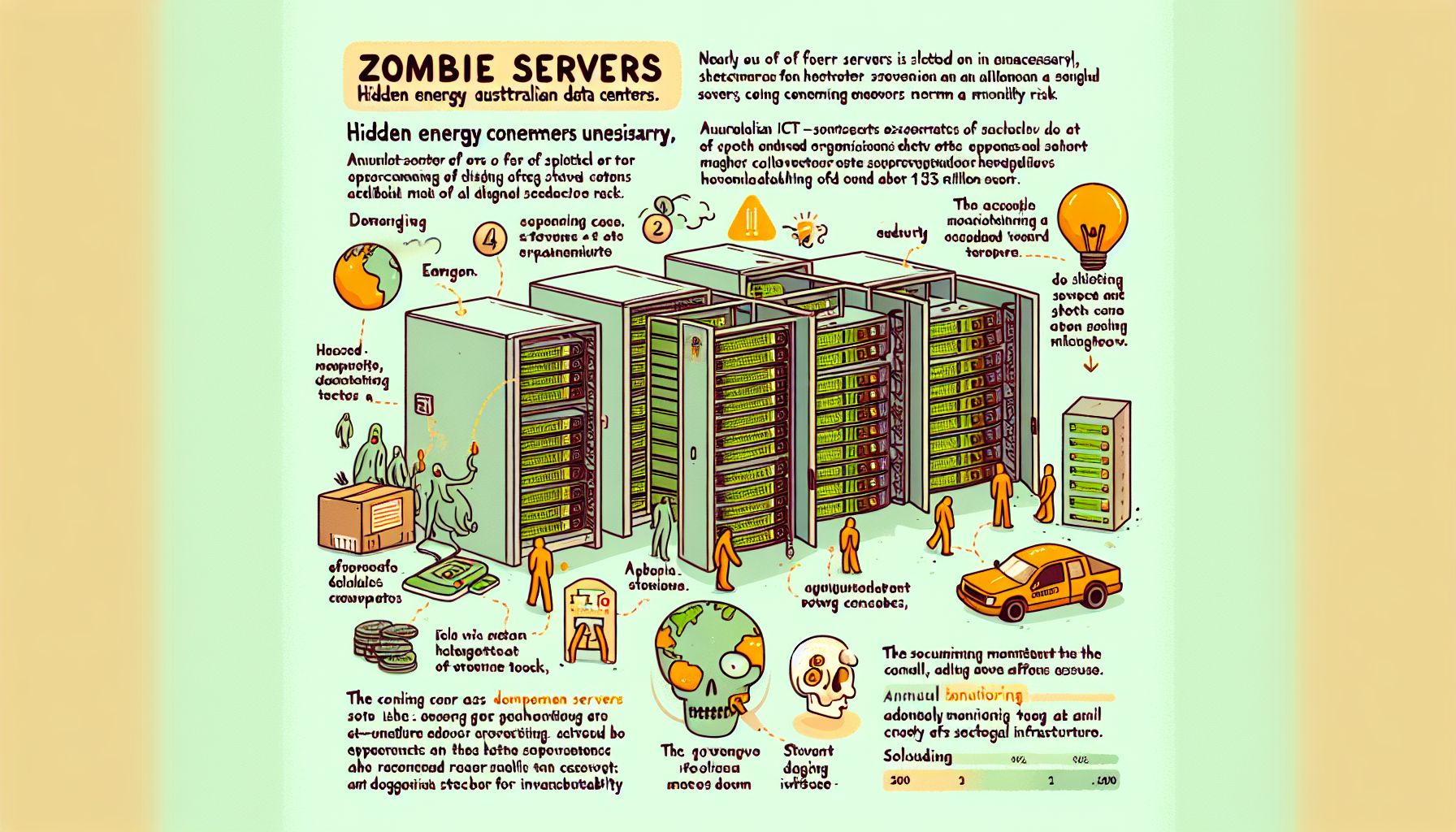 Zombie Servers: Verborgen Energieslurpers in Australische Datacenters