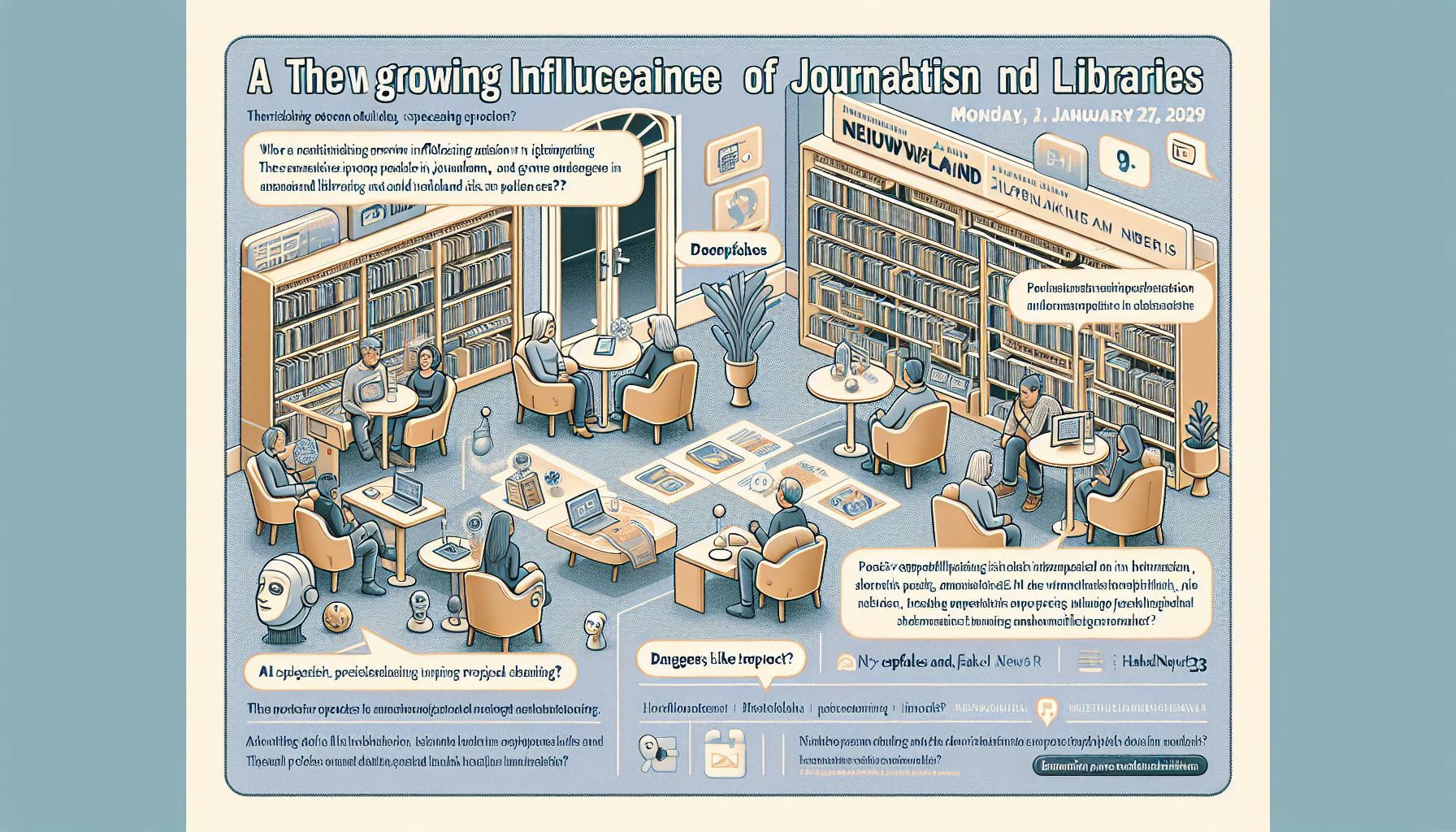 Gespreksavond Over Invloed van AI op Journalistiek en Bibliotheken