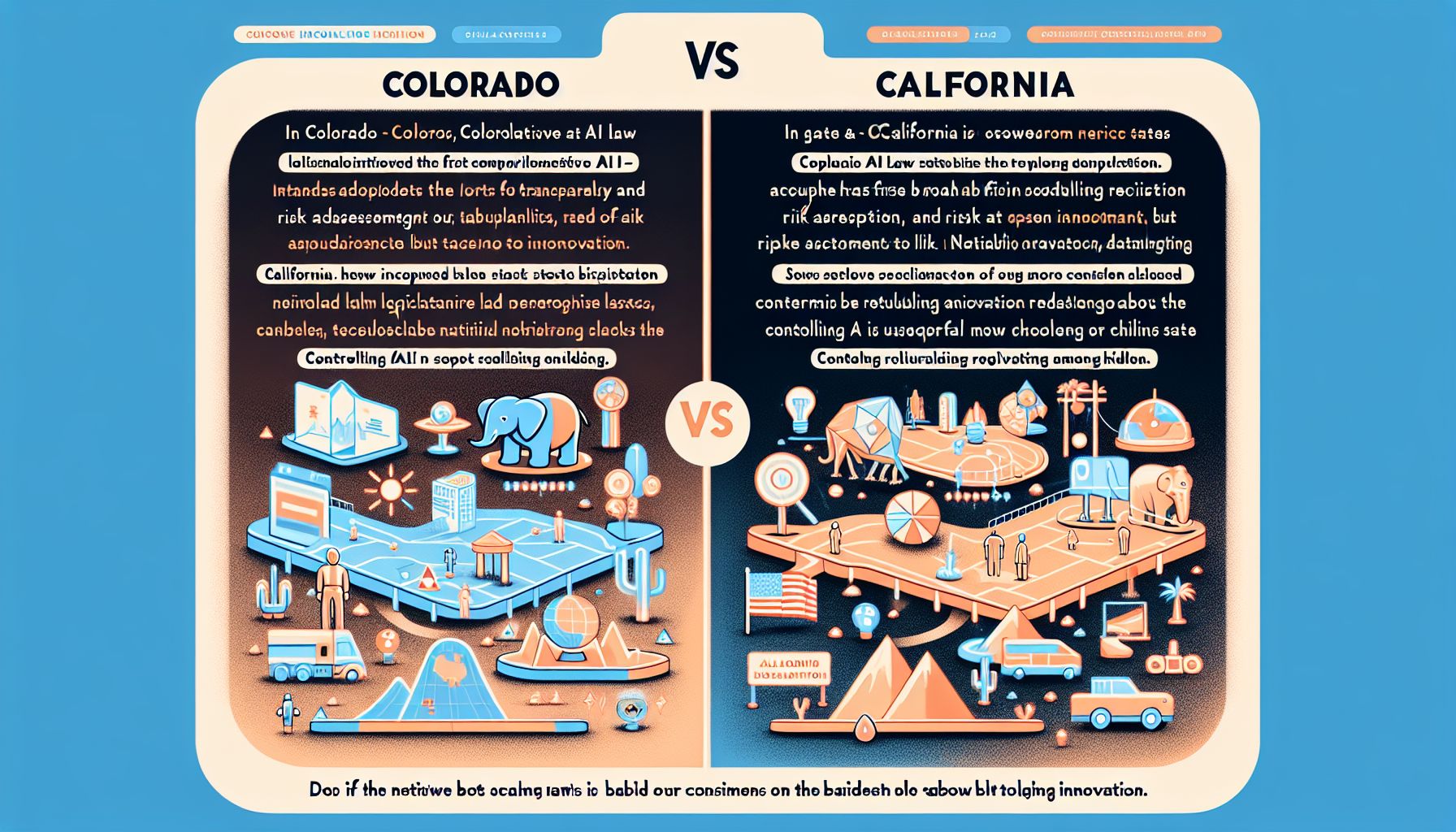 AI-wetgeving: Contrast tussen Colorado en Californië