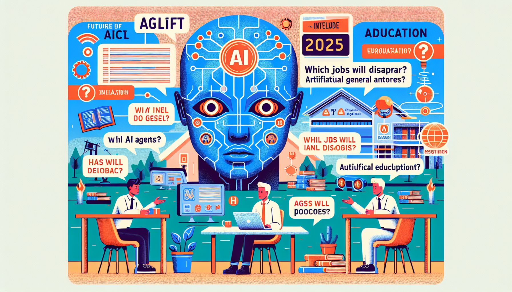 De Toekomst van AI-agents en AGI in 2025: Impact op Onderwijs en Arbeid