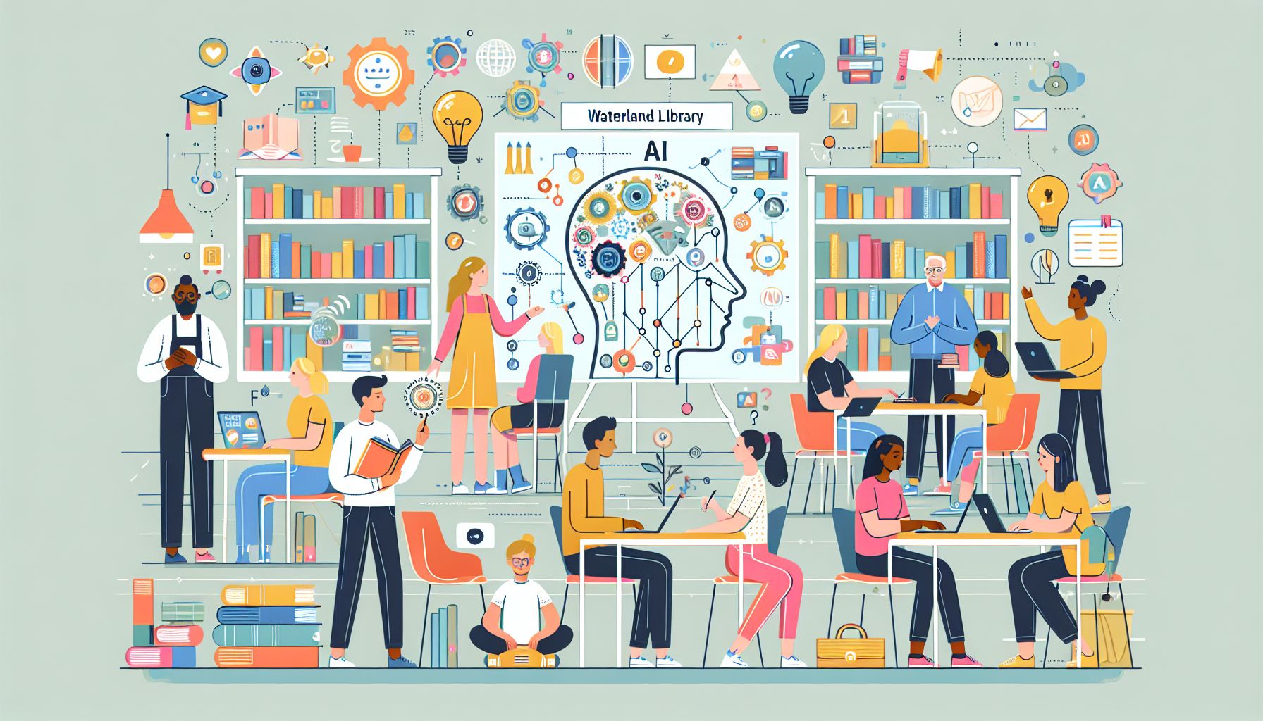 Bibliotheek Waterland: AI ontdekt door jong en oud