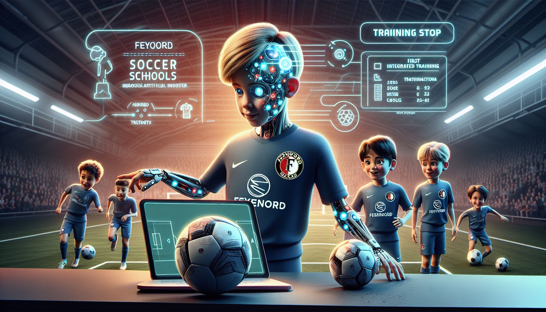 Feyenoord Soccer Schools introduceert AI voor jeugdvoetbal