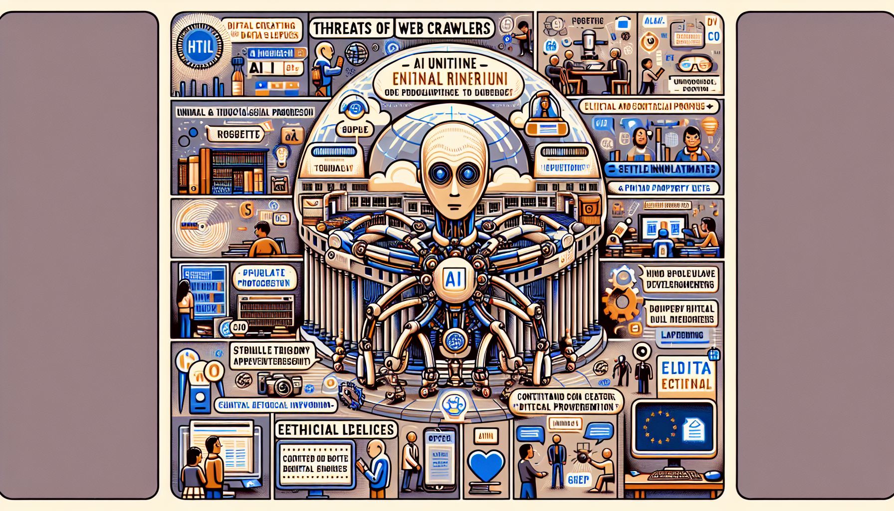 De Bedreigingen van AI-Webcrawlers voor het Open Internet